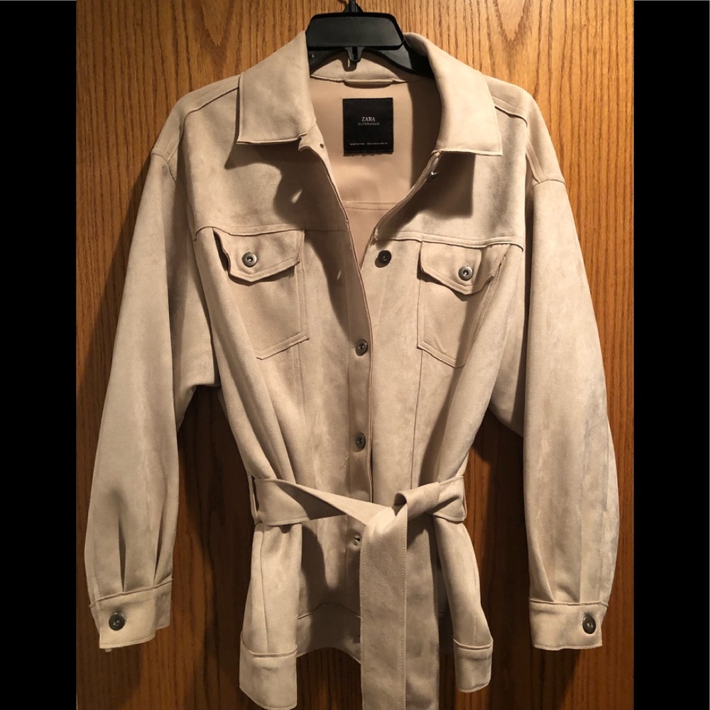 NWOT faux Suede Oversized jacket from Zara.